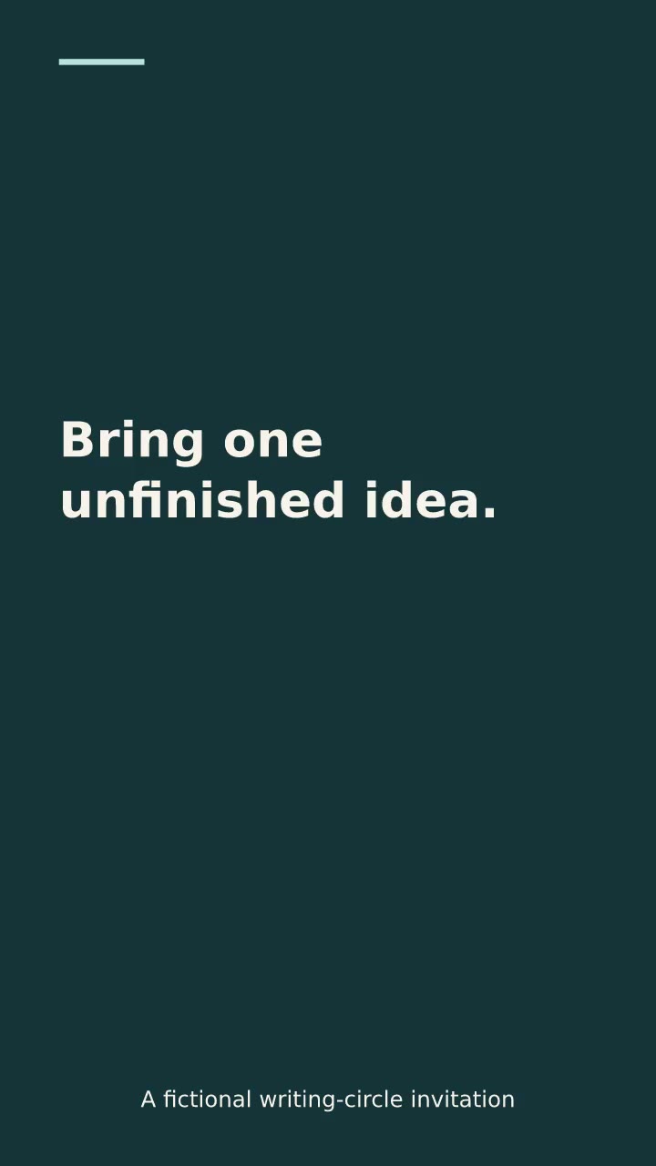 Opening scene of the event invitation template